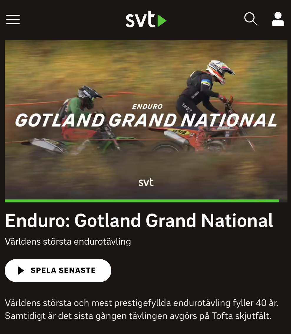 GGN på SVT play Gotland Grand National